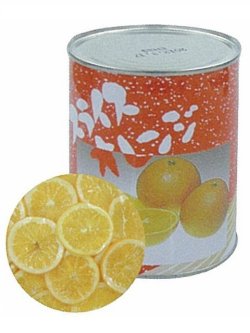 画像1: 【米田青果】国産ネーブルオレンジ スライス 2号缶×12(内容量950g) （特別お取寄せ）