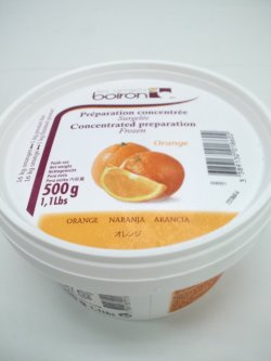 画像1: 【ボワロン】冷凍オレンジコンサントレピューレ(無糖) 500g